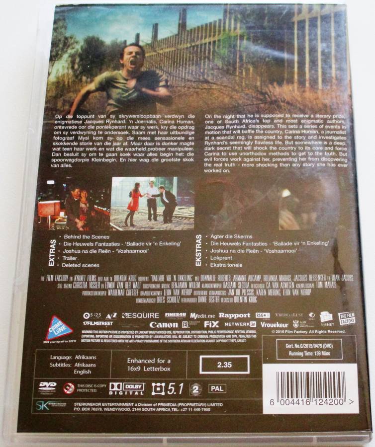 BALLADE VIR n ENKELING DVD [SA Shelf]