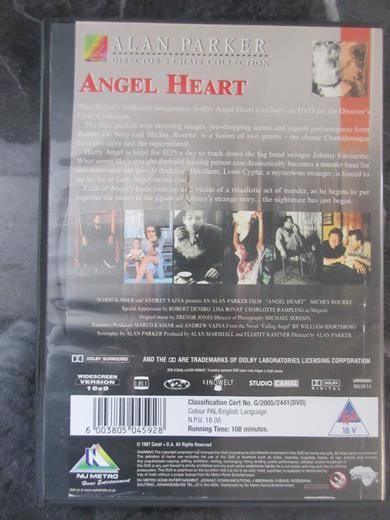 ANGEL HEART DVD Robert De Niro Mickey Rourke [DVD BBOX 5] Region 2