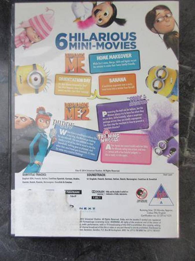 DESPICABLE ME &  DESPICABLE ME 2  6 Mini Movies Collection [BBOX 3]