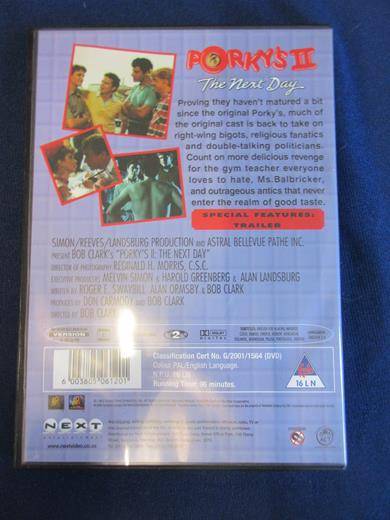 PORKY'S II The Next Day  [BBOX 7] Region 2