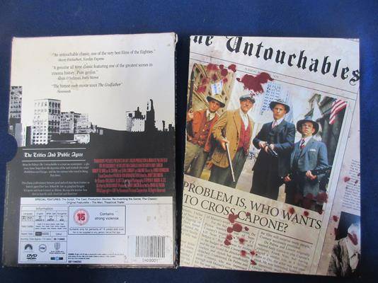 THE UNTOUCHABLES DVD Kevin Costner [BBOX 6] Region 2