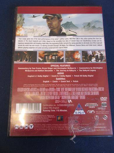 VALKYRIE DVD Tom Cruise [BBOX 10] Region 2