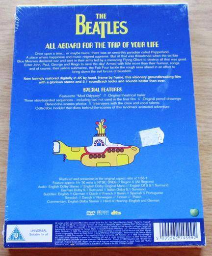 THE BEATLES Yellow Submarine DVD