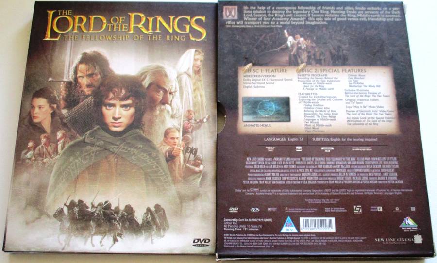 LORD OF THE RINGS Fellowship of the Ring 2xDVD [BBOX 15]