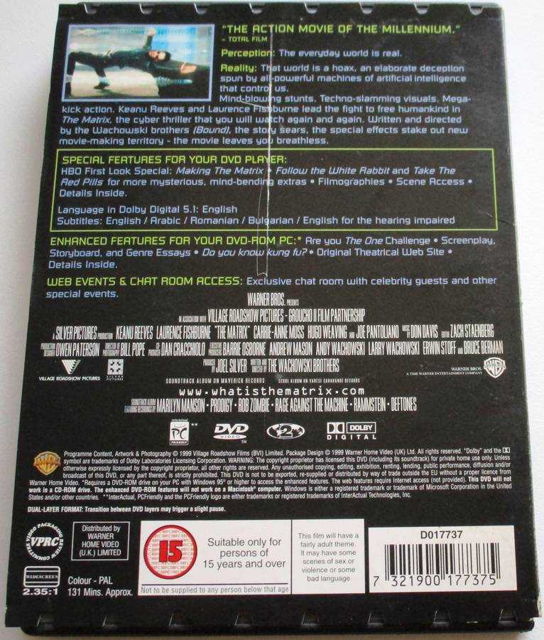 THE MATRIX DVD [BBOX 4]