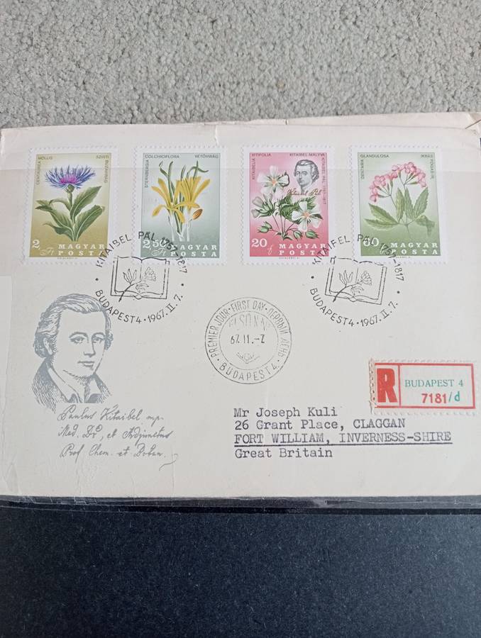 16 LOVELY 1960`S HUNGARIAN COVERS TO ENGLAND -SEE ALL BELOW AND OTHER LOTS