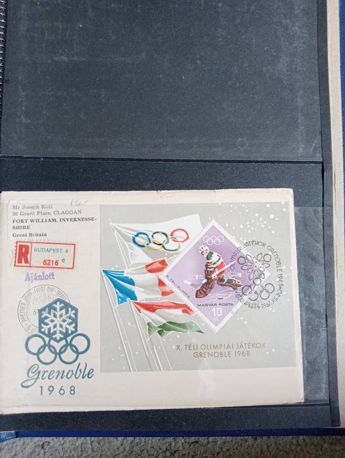 14 LOVELY 1960`S HUNGARIAN COVERS TO ENGLAND -SEE ALL BELOW AND OTHER LOTS