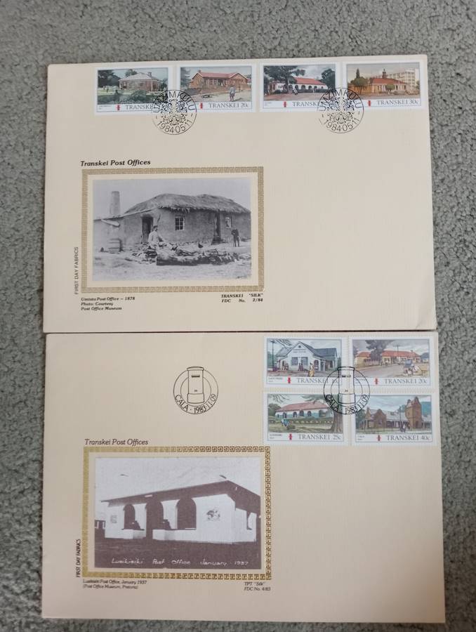 TRANSKEI/CISKEI-WONDERFUL AND SCARCE LIMITED " SILK COVERS "  SEE ALL LISTED