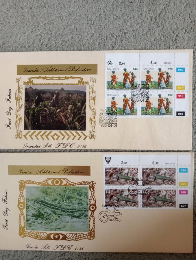 VENDA/TRANSKEI ADDITIONAL VALUES ETC-WONDERFUL AND SCARCE LIMITED " SILK COVERS "  SEE ALL LISTED