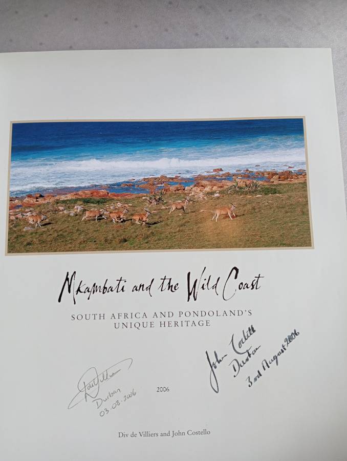 SIGNED BOOKS ON AUCTION TODAY-SOME VERY SCARCE " SUPERB COFFEE TABLE BOOK WILD COAST     "