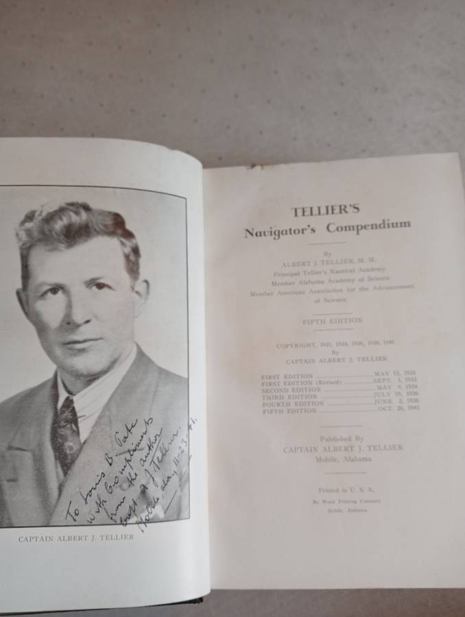SIGNED BOOKS ON AUCTION TODAY- " RARE BOOK SIGNED BY CAPTAIN A.J.TELLIER 1941 " AFRICANA-READ BELOW