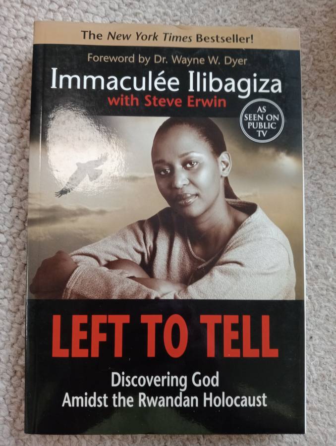 SIGNED BOOKS ON AUCTION TODAY- "LEFT TO TELL-MUST READ !! -SIGNED SEE BELOW  !!!   "