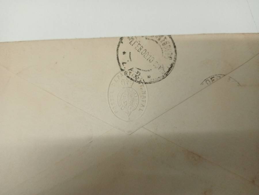 UNION   VERY SCARCE CARD WITH " SPIOEN KOP NOTE " SENT 1900 SEE BELOW