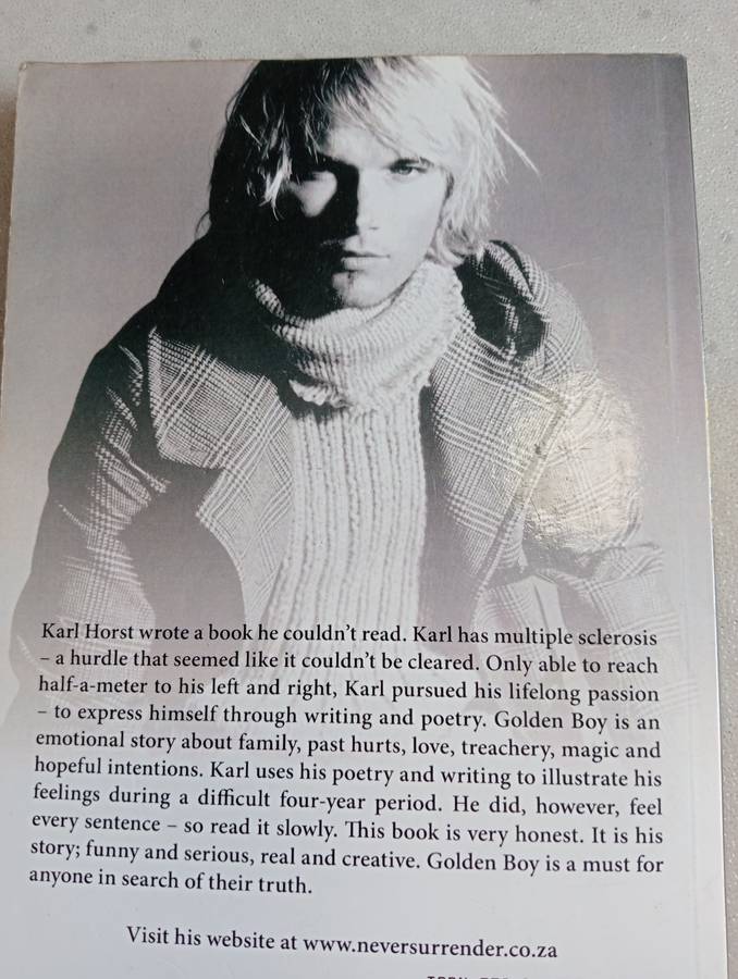 SIGNED BOOKS ON AUCTION TODAY- " SIGNED-GOLDEN BOY IN NEED OF CHANGE    "