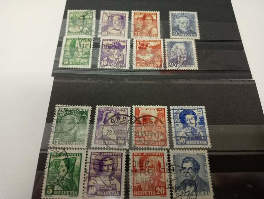 SWITZERLAND-SCARCE " PRO JOV. " FULL VFU SETS !
