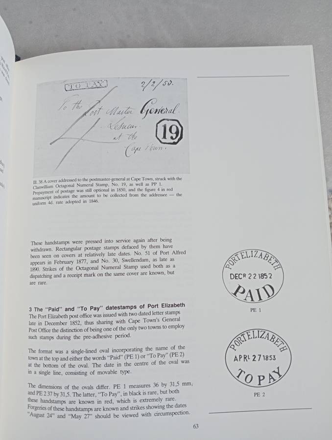 THE VERY SOUGHT AFTER  HARD COVER " GOLDBLATT`s, POSTMARKS OF THE CAPE OF GOOD HOPE "