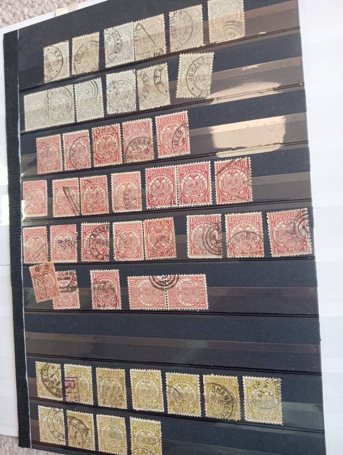 TVL-A VERY SCARCE COLLECTION OF CANCELS ETC ON PAGES INTERESTING LOTS !!! NB SEE BELOW