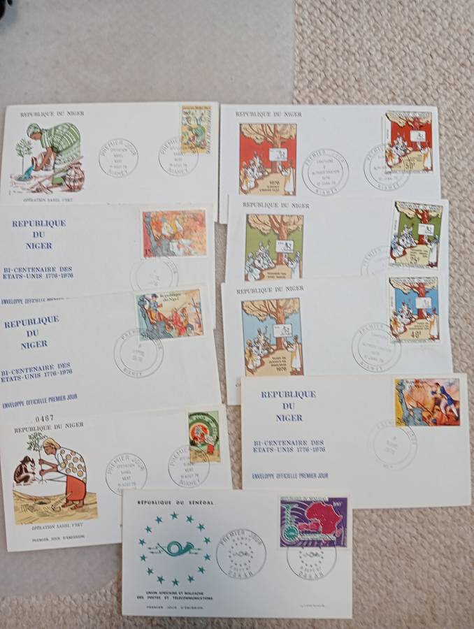 FRENCH AFRICA- 33 SCARCE LIMITED COVERS-NIGER ,SENEGAL ETC