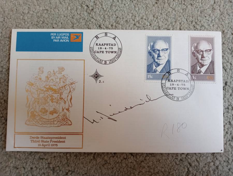 RSA-SOME VERY SCARCE OFFICIAL SIGNED FDC-SEE THEM ALL TODAY