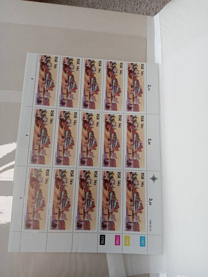 RSA-VERY USEFUL STOCK BOOK WITH MANY FULL SHEETS AND BLOCKS-HIGH VALUE LOT !!