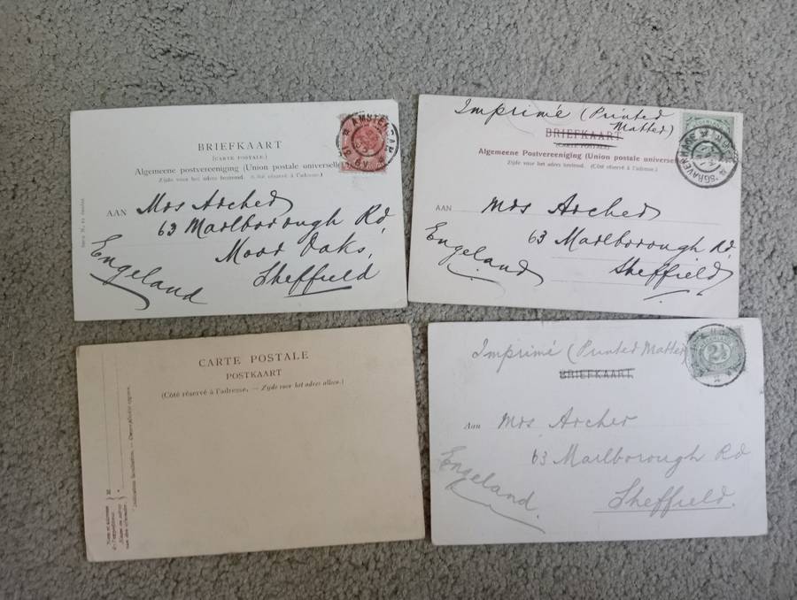 LOVELY EARLY 1900`S POSTCARDS-SEE BACKS BELOW-BUY NOW`S GET A FREE SIMILAR CARD !