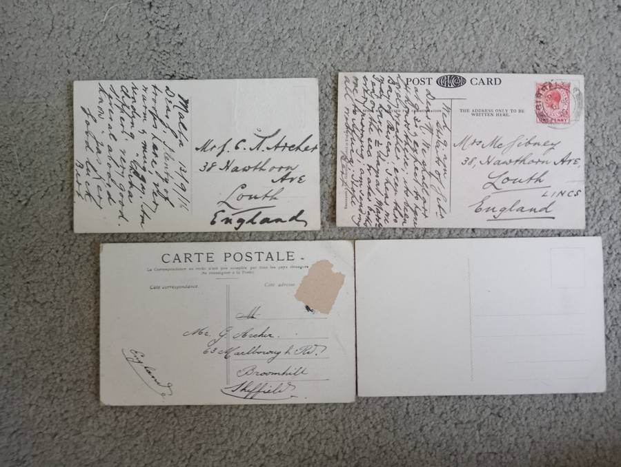 LOVELY EARLY 1900`S POSTCARDS-SEE BACKS BELOW-BUY NOW`S GET A FREE SIMILAR CARD !