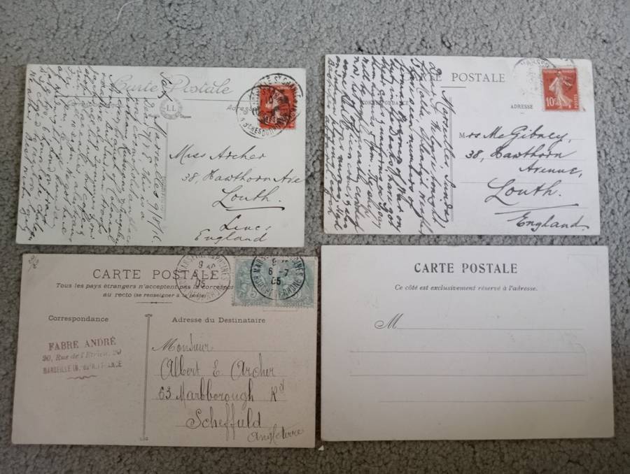 LOVELY EARLY 1900`S POSTCARDS-SEE BACKS BELOW-BUY NOW`S GET A FREE SIMILAR CARD !