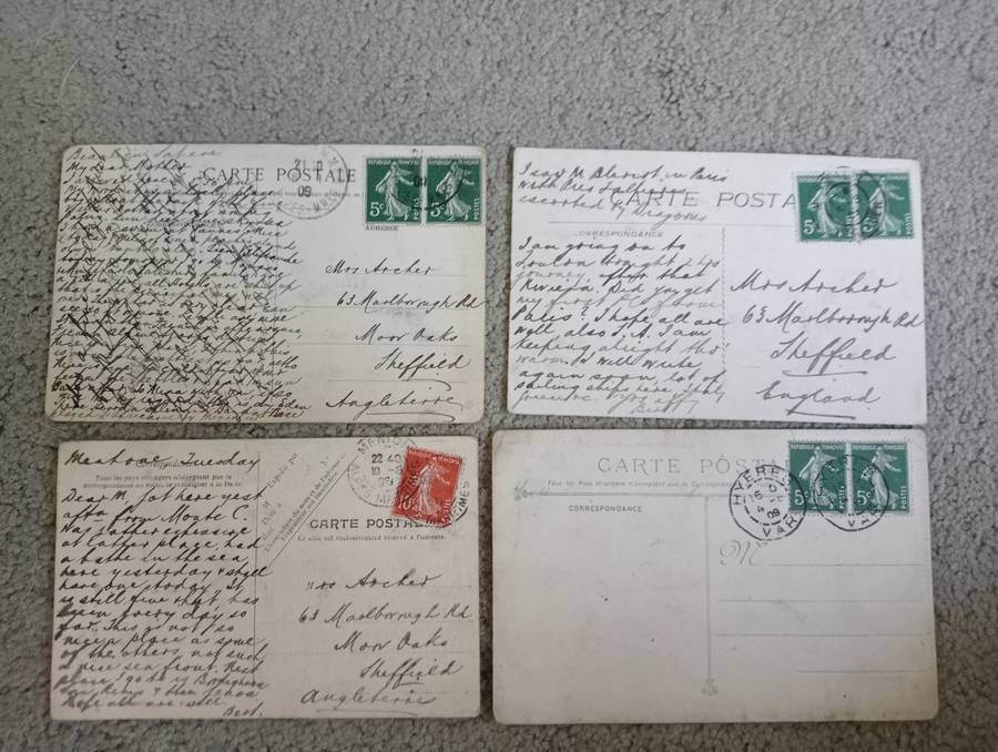 LOVELY EARLY 1900`S POSTCARDS-SEE BACKS BELOW-BUY NOW`S GET A FREE SIMILAR CARD !