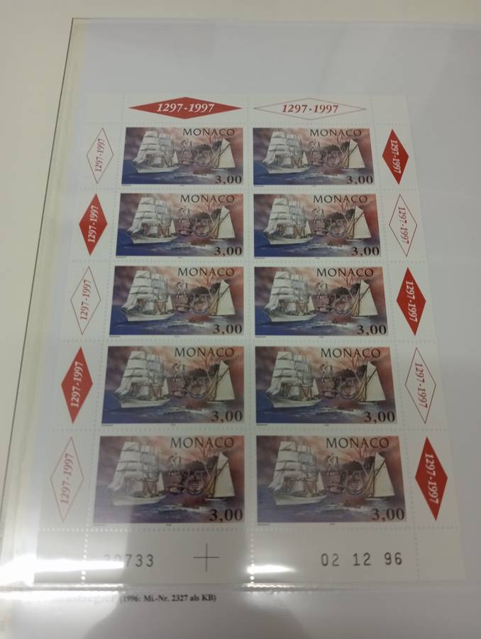 BEAUTIFUL SCARCE SHIPS MONACO ALL POST OFFICE FRESH  R1950.00