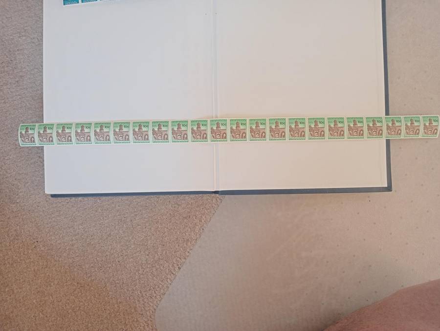 RSA-VERY SCARCE COLLECTION OF COILS STRIPS OF 22-SEE ALL BELOW-TWO NEED CAREFUL SEPARATING