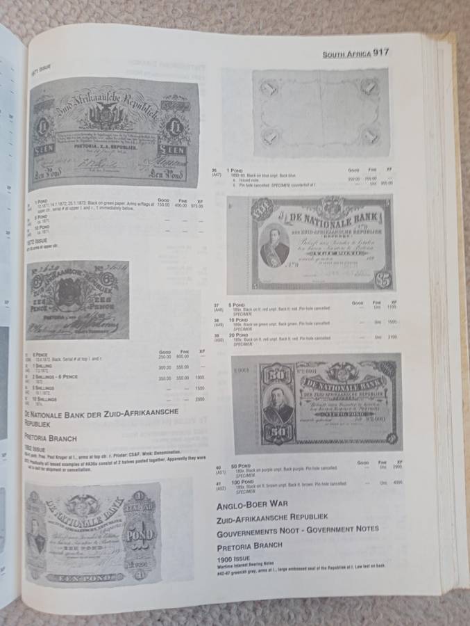 1066 PAGE HARD COVER CATALOGUE OF WORLD BANK NOTES-NICE CONDITION