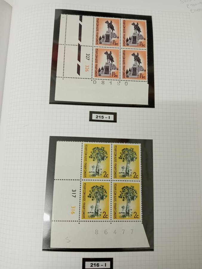 SWA-VERY SCARCE SUPERB UMM DEFINITIVE controls and sets all superb R28650.00+