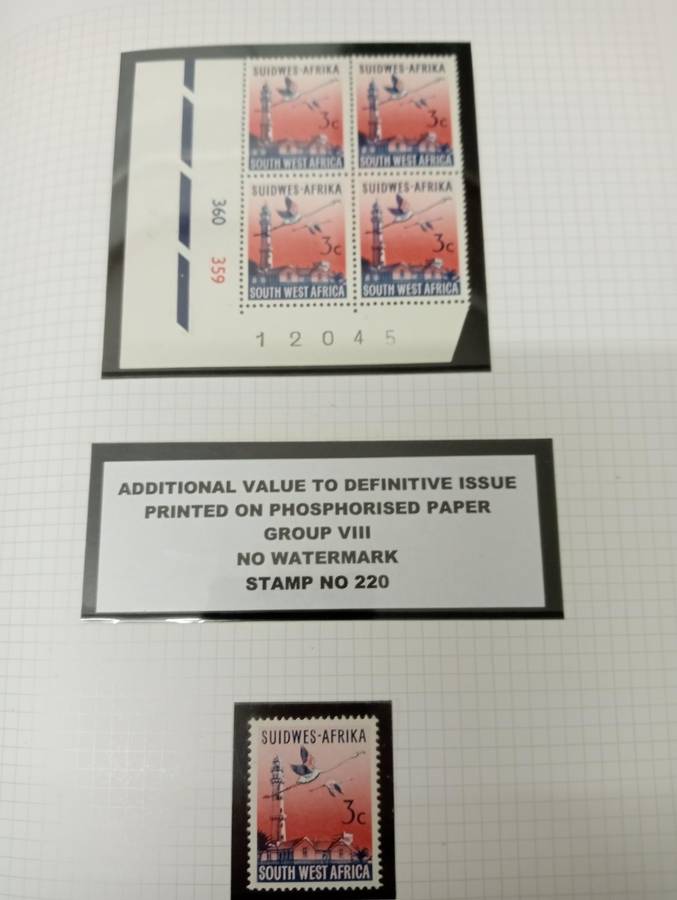 SWA-VERY SCARCE SUPERB UMM DEFINITIVE controls and sets all superb R28650.00+