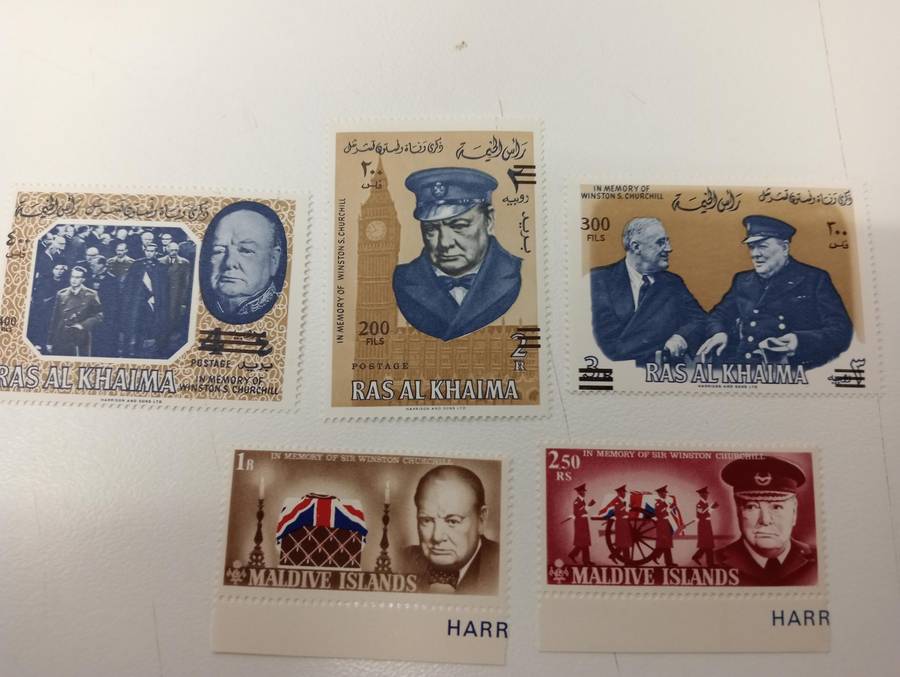 VERY SCARCE COLLECTION " Churchill and Kennedy " ALL SUPERB UMM imperf mini sheets a big lot below