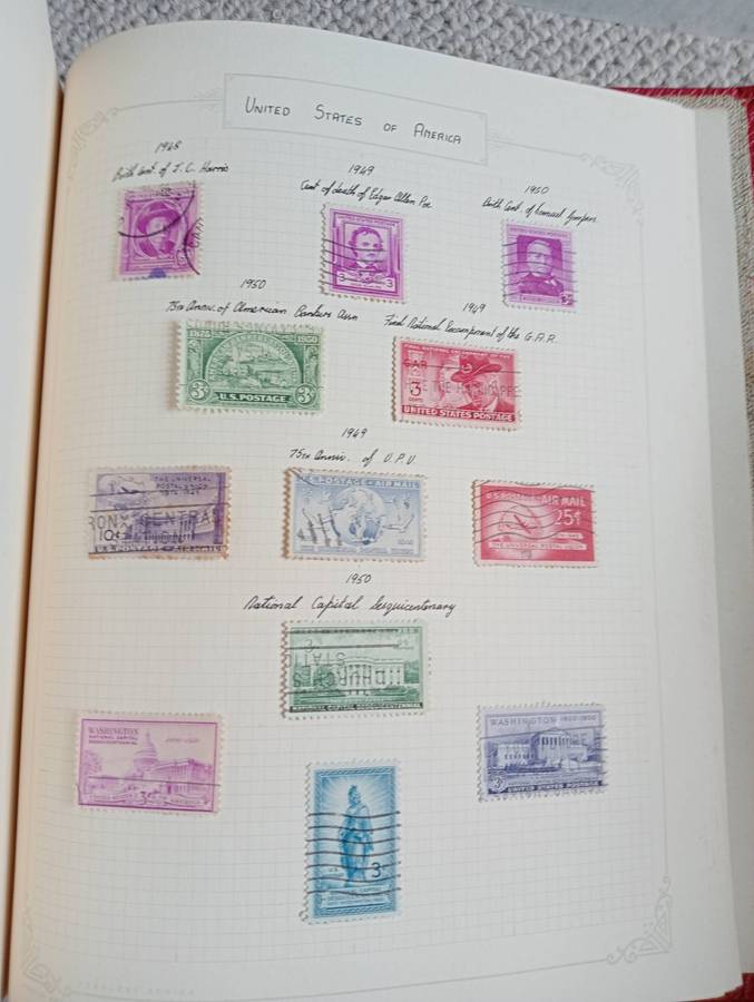 ALBUM  WITH 100`S AND HUNDRED`S TVL and USA vfu some SCARCE EARLIES,not nearly all shown!!