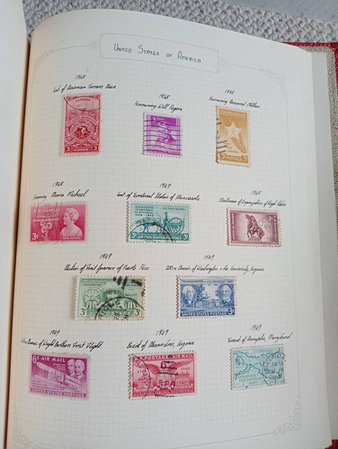 ALBUM  WITH 100`S AND HUNDRED`S TVL and USA vfu some SCARCE EARLIES,not nearly all shown!!