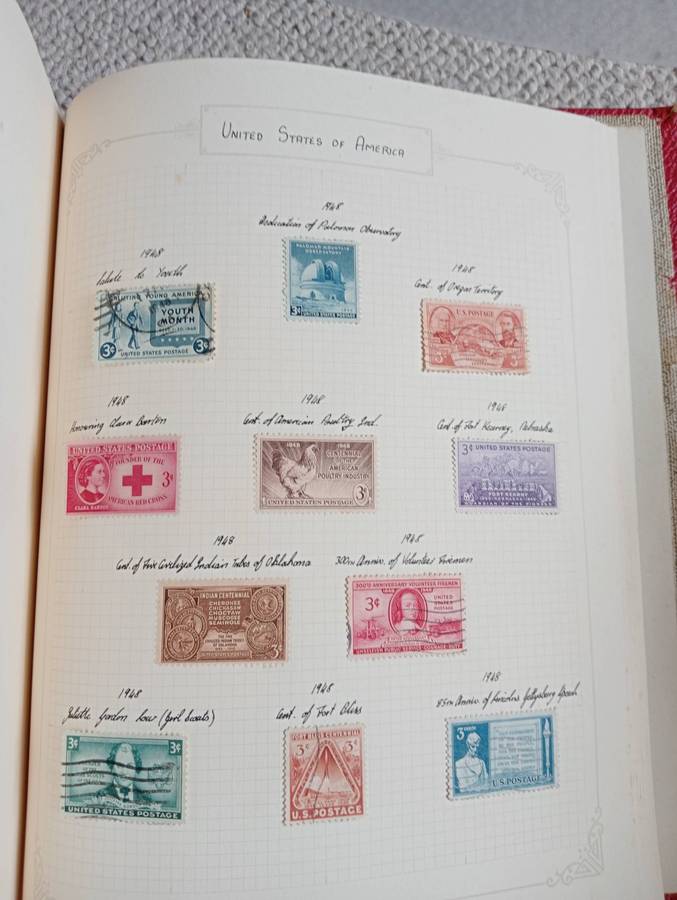ALBUM  WITH 100`S AND HUNDRED`S TVL and USA vfu some SCARCE EARLIES,not nearly all shown!!