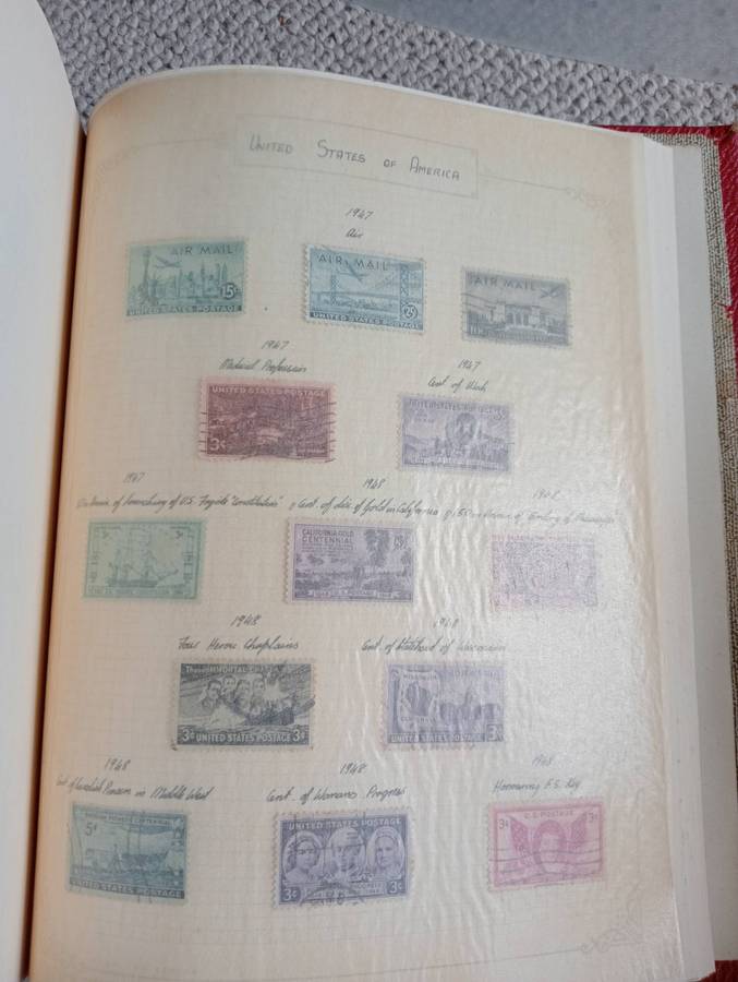 ALBUM  WITH 100`S AND HUNDRED`S TVL and USA vfu some SCARCE EARLIES,not nearly all shown!!