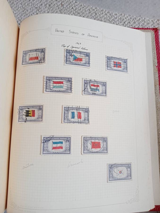 ALBUM  WITH 100`S AND HUNDRED`S TVL and USA vfu some SCARCE EARLIES,not nearly all shown!!