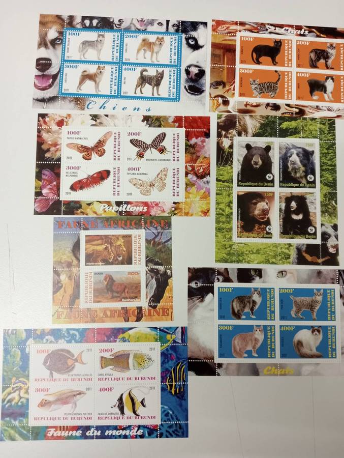 ANIMALS-SUPERB UMM mini sheets