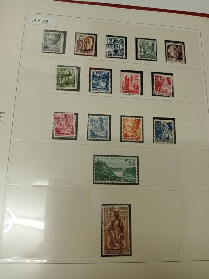 GERMAN STATES-   RHEINLAND-PFALZ  1949  set superb used