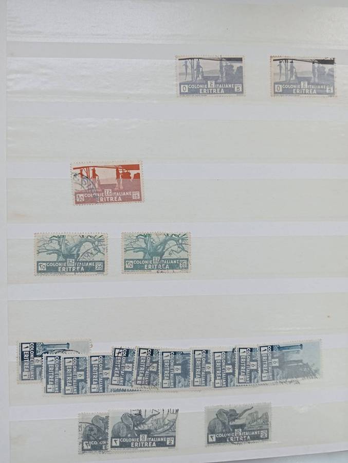 STOCK BOOK-ERITREA SCARCE LOT