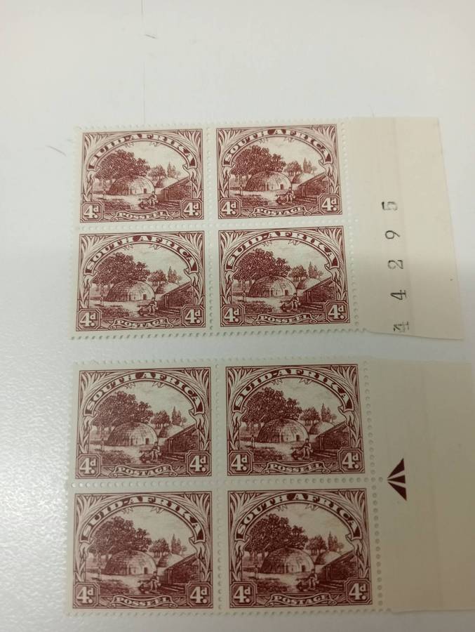 UNION-SUPERB UMM PANES BLOCKS ETC TO 5 SHILLINGS-light h.r. in margins-NB READ BELOW