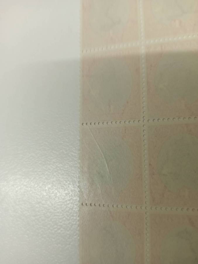 UNION-WELL COLLECTED PANE UMM SHOWING LOVELY FOLDING AFFECTING MANY STAMPS !!
