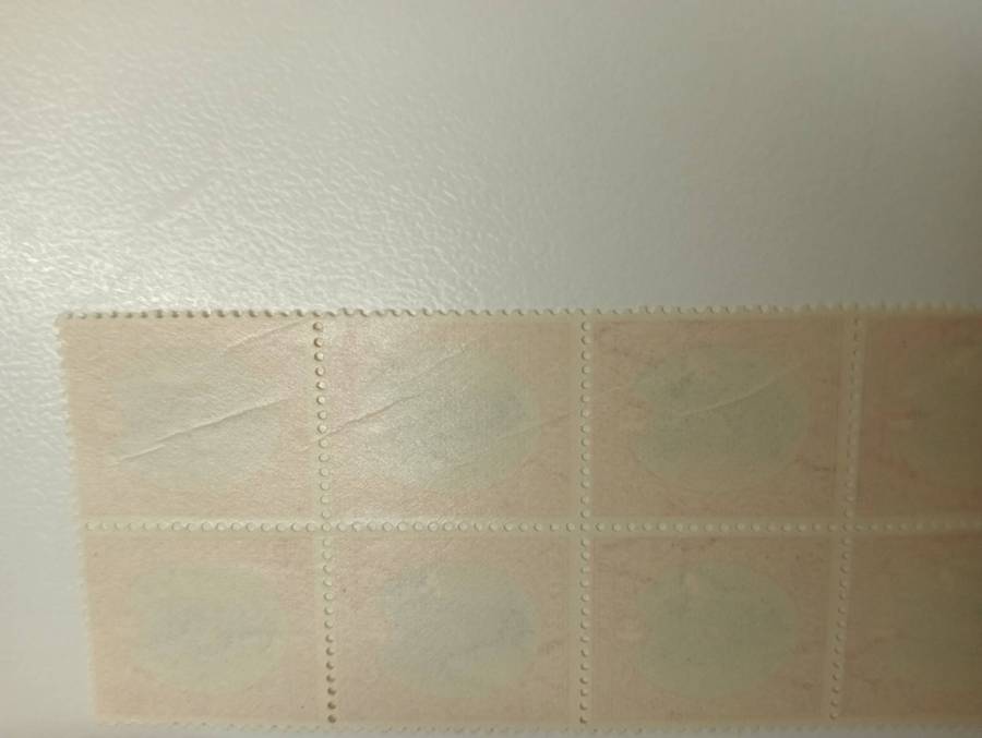 UNION-WELL COLLECTED PANE UMM SHOWING LOVELY FOLDING AFFECTING MANY STAMPS !!