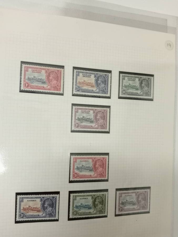 SCARCE 1935 SILVER JUBILEE LISTED FLAWS and sets