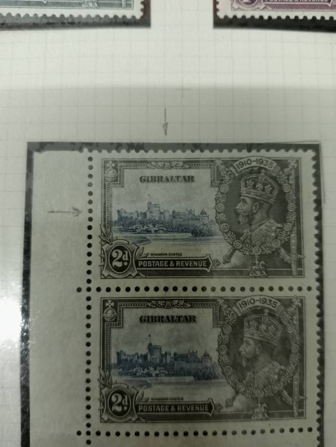 SCARCE 1935 SILVER JUBILEE LISTED FLAWS and sets