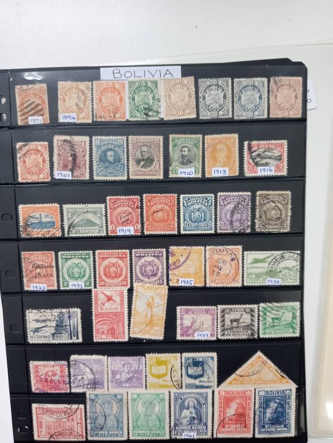 BOLIVIA-LOVELY COLLECTION ON PRINZ STOCK PAGES-see below