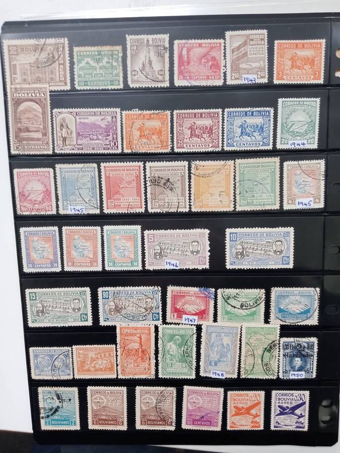 BOLIVIA-LOVELY COLLECTION ON PRINZ STOCK PAGES-see below