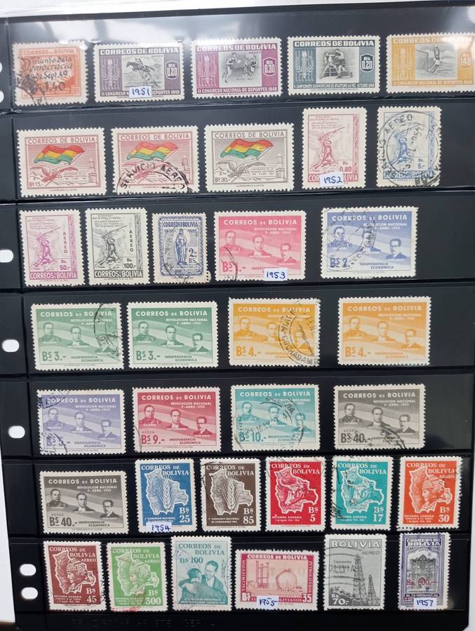 BOLIVIA-LOVELY COLLECTION ON PRINZ STOCK PAGES-see below